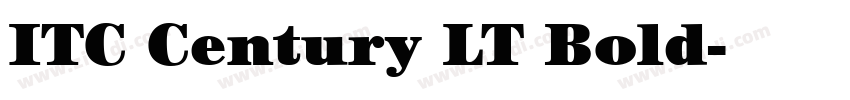 ITC Century LT Bold字体转换